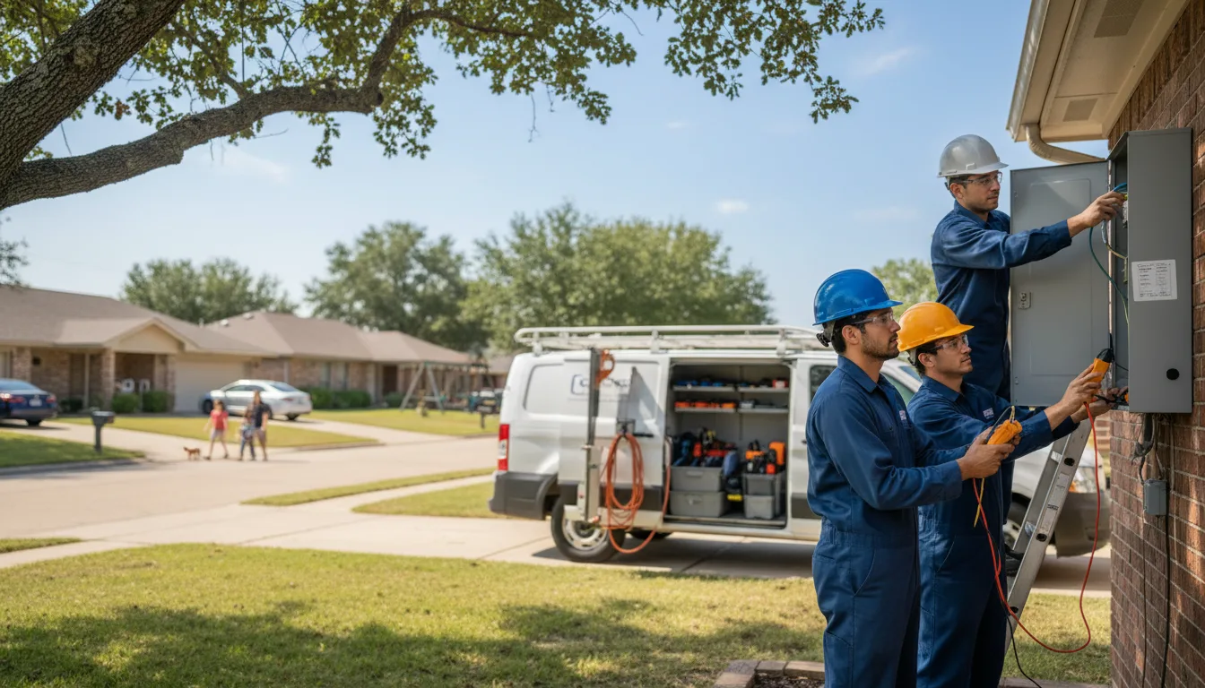 Certified electrician providing emergency electrical services in Snow, OK